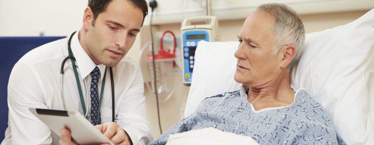 Doctor Explaining Results to Senior Patient