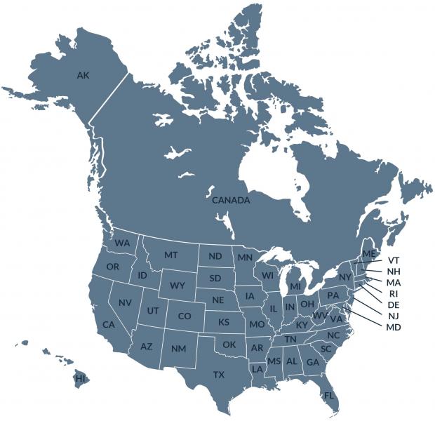 Heart Hugger Representative Map